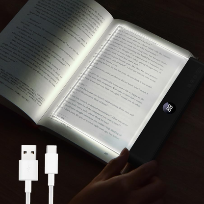 Lumora  Luz LED plana para lectura clara y sin fatiga visual.