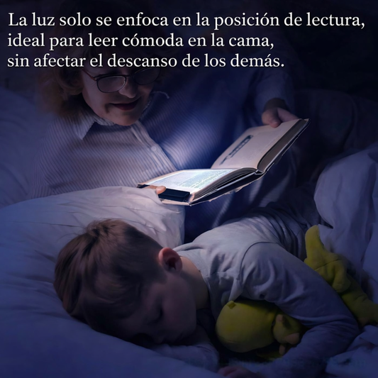 Lumora  Luz LED plana para lectura clara y sin fatiga visual.