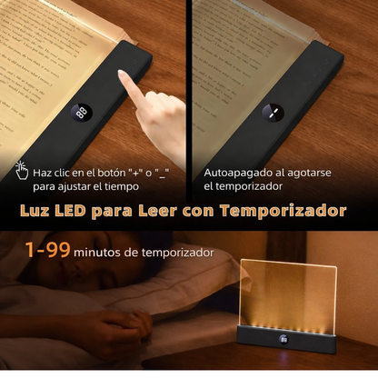 Lumora  Luz LED plana para lectura clara y sin fatiga visual.